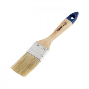 Кисть плоская 1,5" (38мм) TUNDRA натуральная щетина.деревянная ручка 