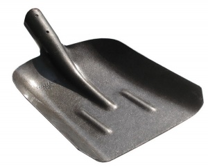 Лопата совковая с ребром жесткости (Рельсовая сталь)